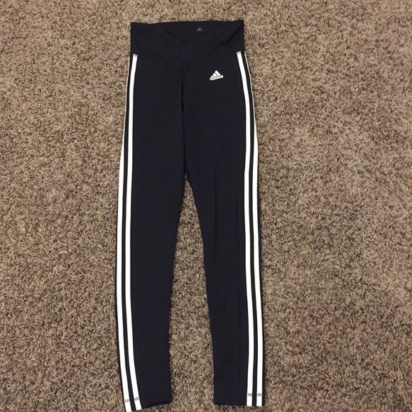 Adidas 3 striped black leggings - Picture 2 of 4